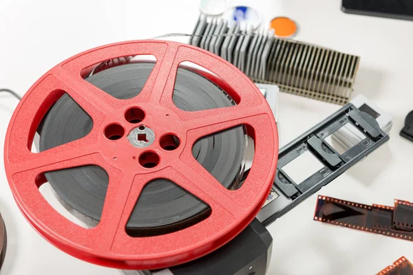Scan slides and films to transform into digital data — Stock Photo, Image