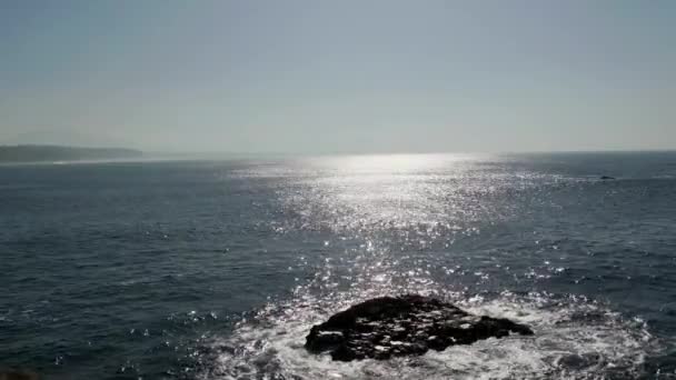 Atlantský Oceán Při Západu Slunce — Stock video