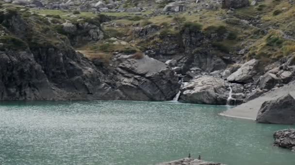 Meer Gloriettes Rivier Van Gave Estaube Haute Pyreneeën — Stockvideo