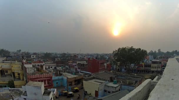 Vista Agra Ciudad India — Vídeo de stock