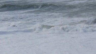 Okyanus fırtına hava Biarritz, Fransa büyük dalgalar ile