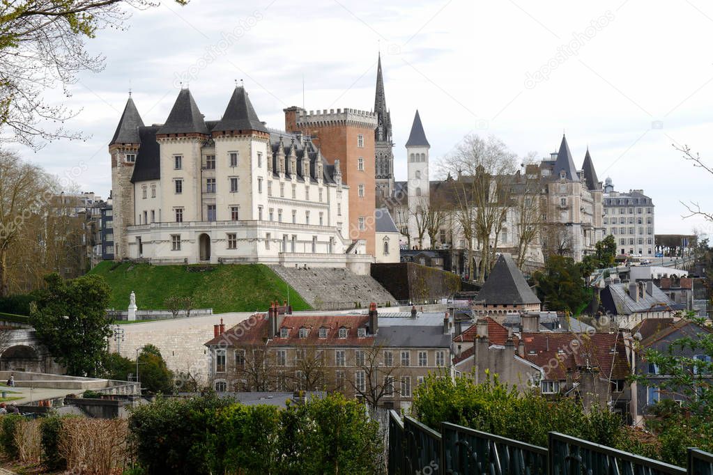castle of Pau city in France