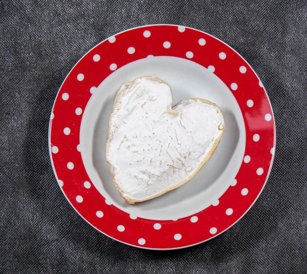 Francés corazón en forma de queso Neufchatel —  Fotos de Stock