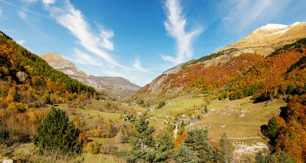 Färg Hösten Berget Franska Pyrenéerna — Stockfoto