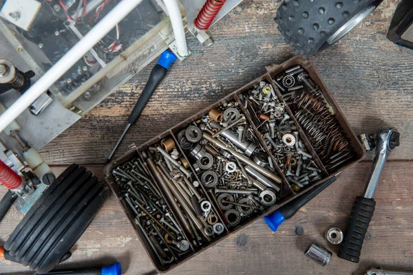 Radio Controlled Car Model Tools Repairing Buggy Models — Stock Photo, Image