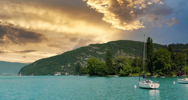 View Annecy Lake French Alps — Stock Photo, Image