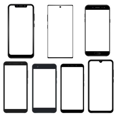 boş ekran ile izole akıllı telefonları ayarla