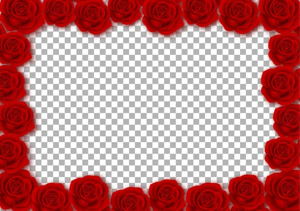 red roses frame for valentine's day, wedding background