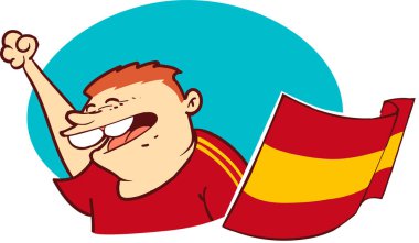 ulusal bayrak ile futbol fan