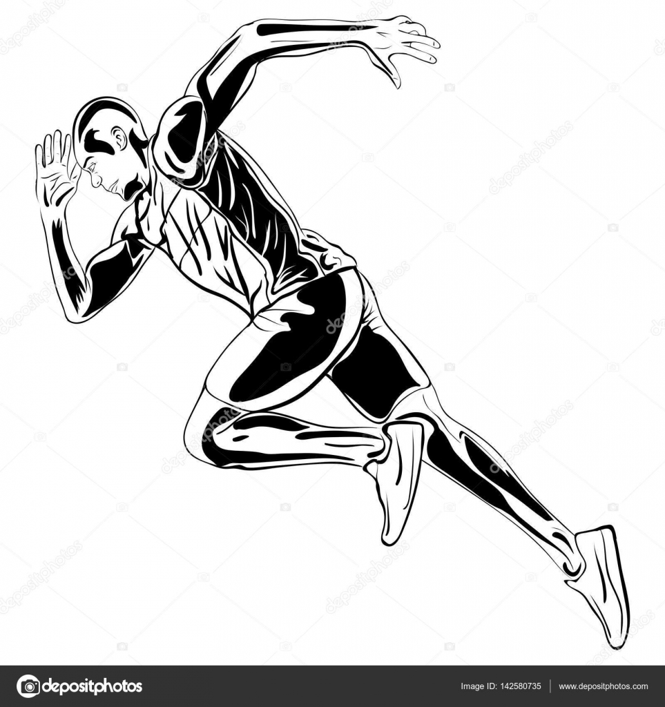 Best Running Man Drawing Sketch with Pencil