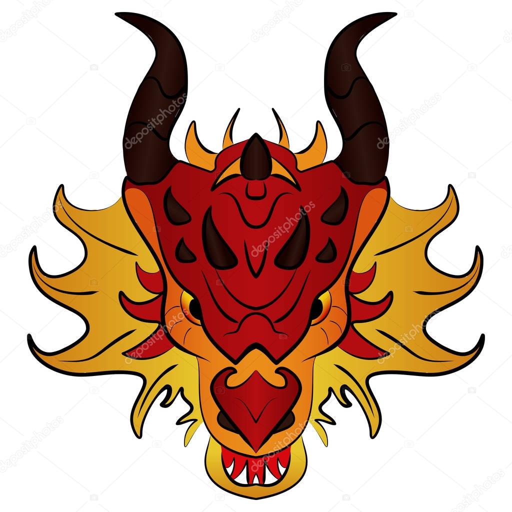 Chinese Dragon, vector illustration cartoon — Stock Vector © tiverets ...