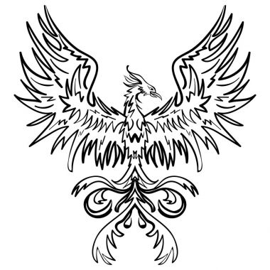 Phoenix çizim kroki
