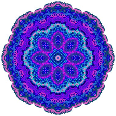 Süs renkli süsleme elemanları Mandala