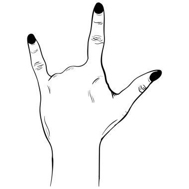 El jest kroki. Rock and Roll sembolü