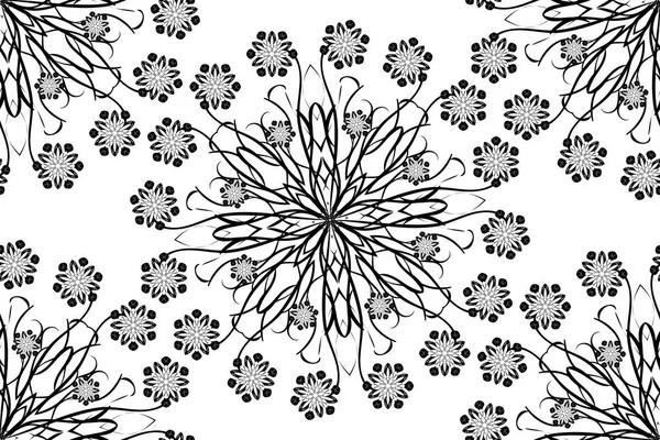 Vektör sorunsuz süs oryantal çiçek