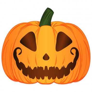 Çizgi film vektör çizim Jack O Lantern kabak