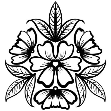 Yabani gül çiçek Çizim ve eskiz Hat sanatı