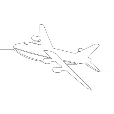 Sürekli bir satır vektör yolcu uçak