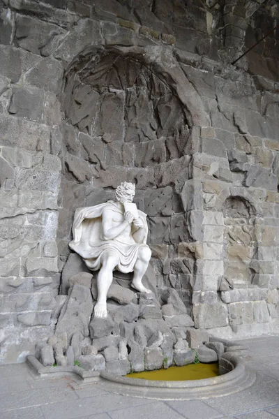 Tyskland Kassel 2018 God Pan Spelar Flöjt Skulptur Antika Grekiska — Stockfoto