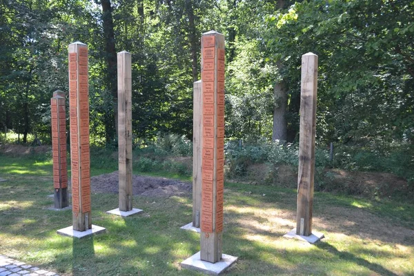 Німеччина Oerbke July Липня 2018 Клей Меморіальні Таблички Іменами Загиблих — стокове фото