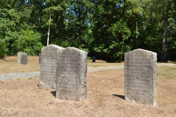 Alemania Oerbke Julio 2018 Lápidas Conmemorativas Soldados Caídos Segunda Guerra — Foto de Stock