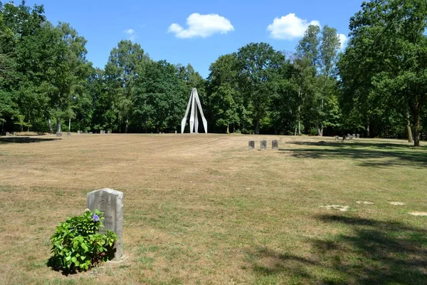 Germania Oerbke Iulie 2018 Memorial Mormântul Comun Celor Căzuți Războiul — Fotografie, imagine de stoc