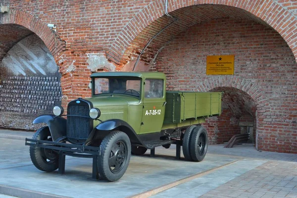 Russia Nizhny Novgorod September 2014 Truck Gaz Lorry Exhibition Military — Stock Photo, Image