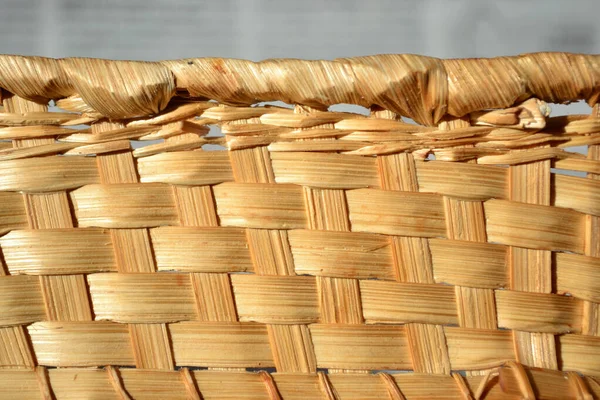 Bamboo Basket Pattern Weaving Pattern — Stock Photo, Image