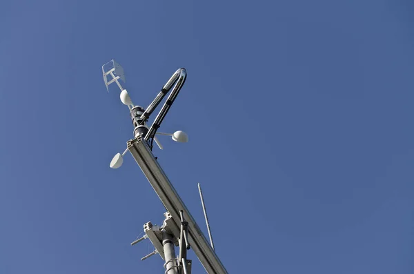 Anemometer Wind Vane Blue Sky — Stock Photo, Image