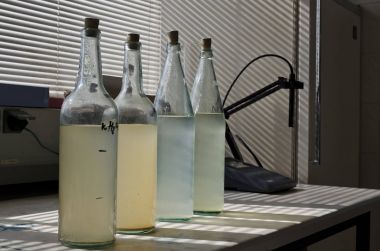 Su arıtma tesisi laboratuvar testi su örnekleri