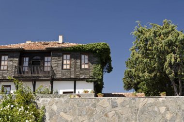 Eski kasaba Ahyolu, Bulgaristan, Bulgar Karadeniz kıyısından evi