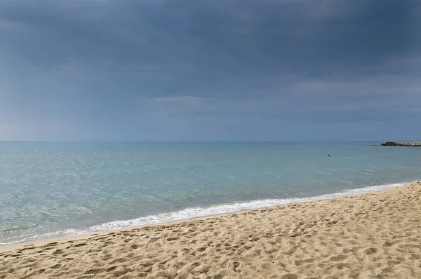Zomervakantie Bulgaarse Zee Ochtend Het Strand — Stockfoto
