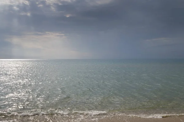 Vacanze Estive Sul Mare Bulgaro Mattina Sulla Spiaggia — Foto Stock