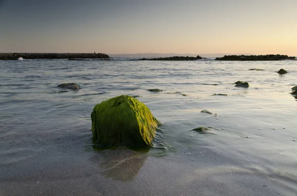 Alba Sulla Spiaggia Località Pomorie Bulgaria — Foto Stock