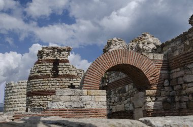Bulgaristan Nesebar şehir duvar parçası