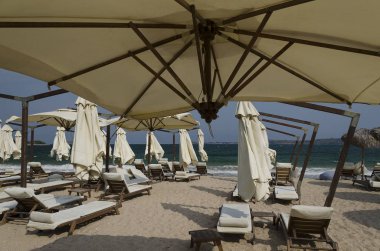 Bulgar deniz manzaraları, Sozopol kamp alanı yakınlarındaki güzel plajlar Gradina