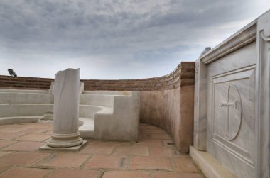 Antik Bulgar kenti Byala 'daki bir Bazilikanın kalıntıları