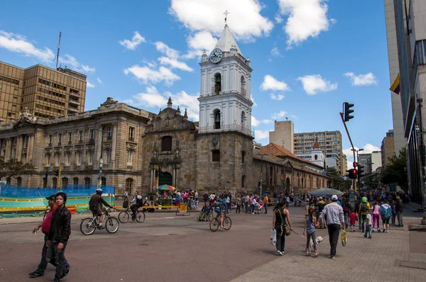Calles de la ciudad de Bogotá — Foto de Stock