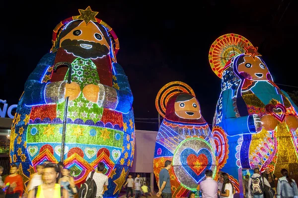 Kerstdecoratie in Medellin — Stockfoto