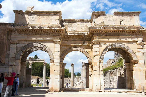 Die Bibliothek des celsus, ephesus — Stockfoto