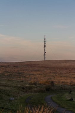 Işık tepe radyo direği ile akşam