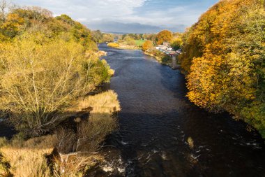 Nehir Wye Hay on Wye, sonbaharda