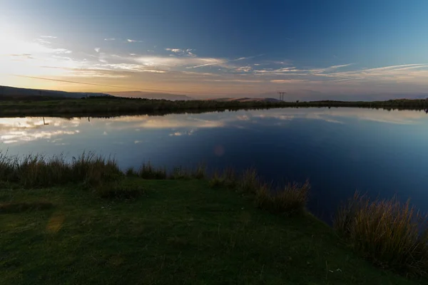 Keepers Pond, The Blorange. Upland água ao pôr-do-sol . — Fotografia de Stock