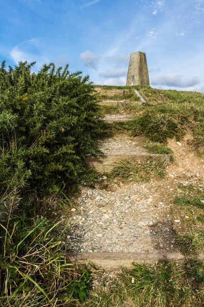 Punto geodésico Abbotsbury Castillo — Foto de Stock