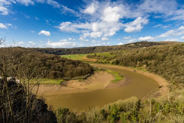 River wye bij wintours sprong — Stockfoto