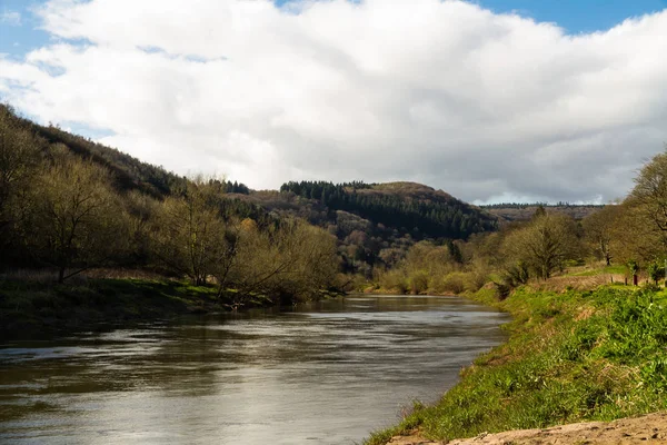 Rio wye em brockweir — Fotografia de Stock