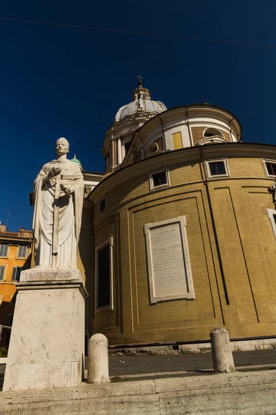 Basílica de San Carlo al Corso em Roma — Fotografia de Stock