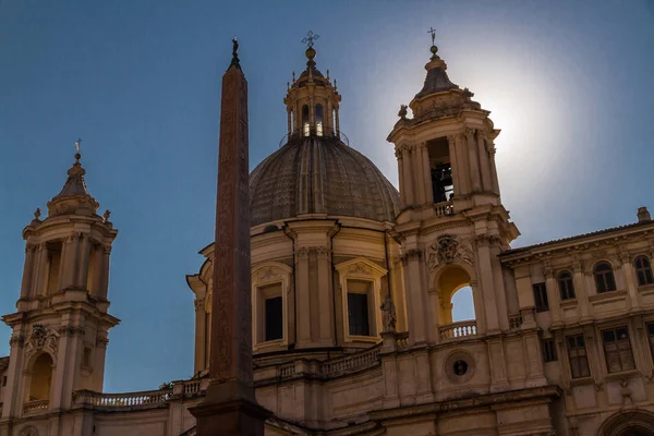 Sant Agnese em Agone na Piazza Navona — Fotografia de Stock