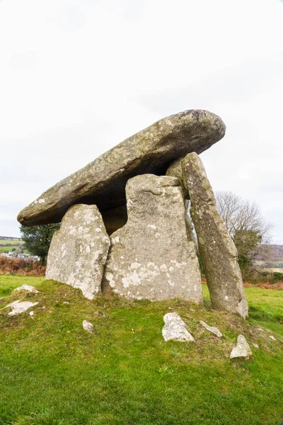 Trethevy Quoit megalithic tomb in Cornwall — Stock Photo, Image