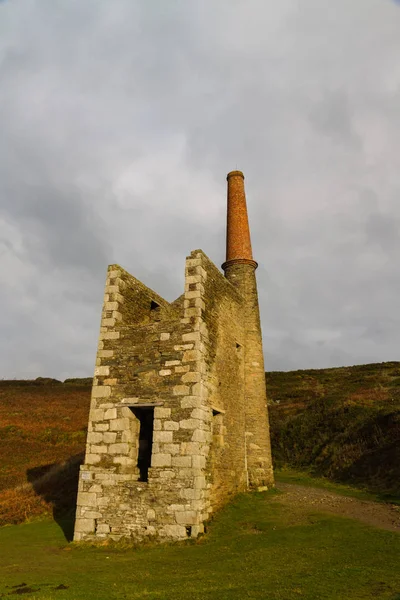 Wheal Prosper Hojalata Mina viga casa de motor — Foto de Stock